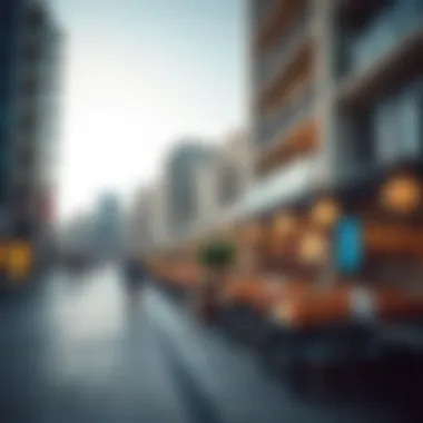 Vibrant promenade filled with dining and shopping experiences along JBR