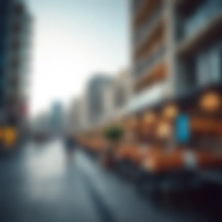 Vibrant promenade filled with dining and shopping experiences along JBR