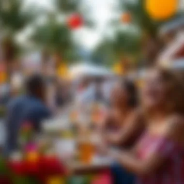 Vibrant community event at Malibu Bay featuring residents enjoying outdoor activities