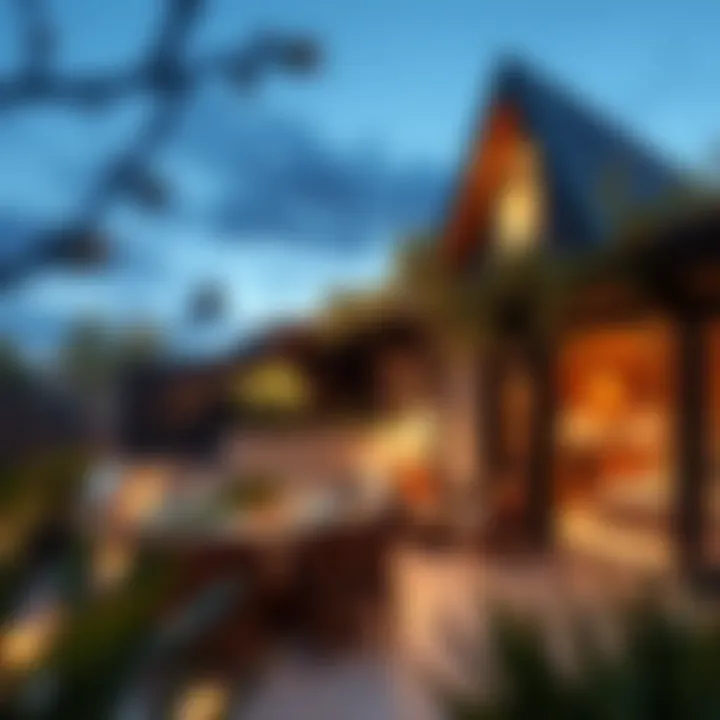 Functional outdoor space complementing mulberry floor plans