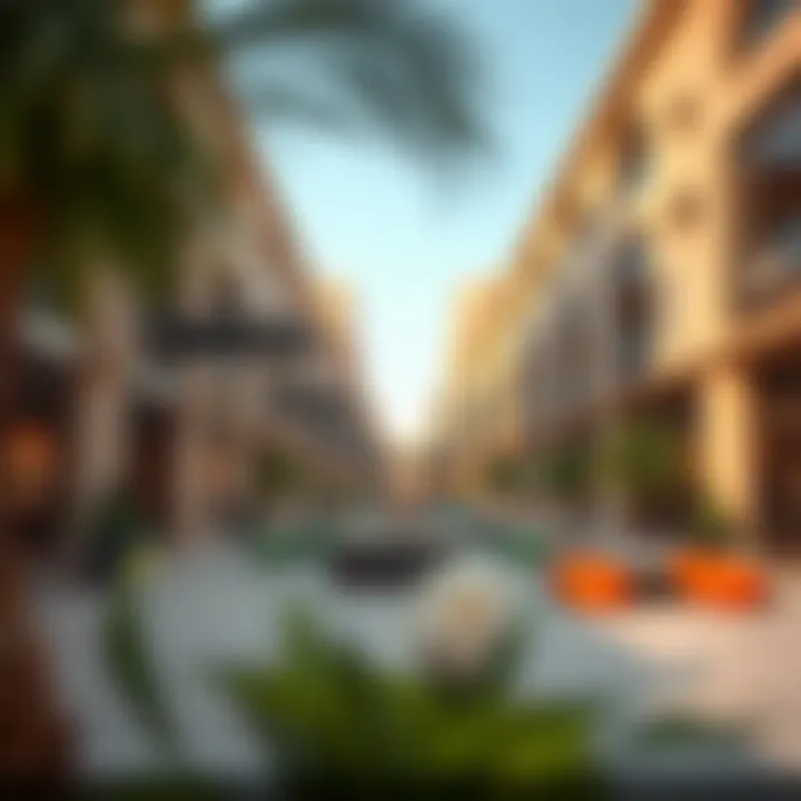 Vibrant community spaces designed for social interaction at Nakheel Jebel Ali