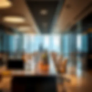 Modern office interiors reflecting a vibrant work environment