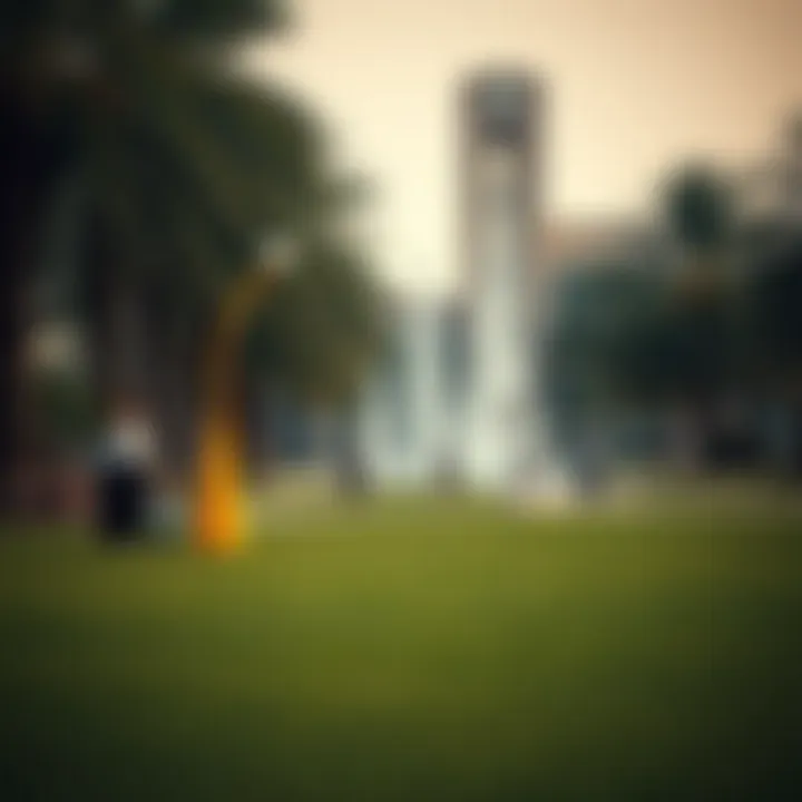People engaging in recreational activities at a Dubai park