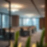 Modern partitioned office space in Business Bay