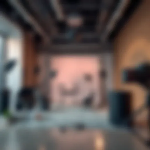 Innovative Studio Environment at Dubai Hills Mall Creative photo studio setup showcasing modern equipment