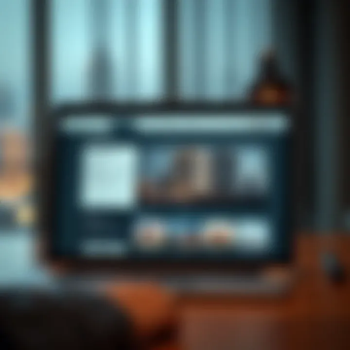 Digital Solutions for Real Estate Inquiries Digital tools for real estate inquiries displayed on a laptop screen