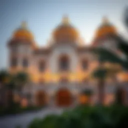 Grand exterior view of قصر الإمارات showcasing its majestic architecture