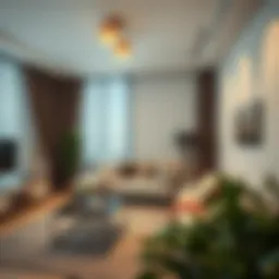 Cozy room setup in a Dubai apartment