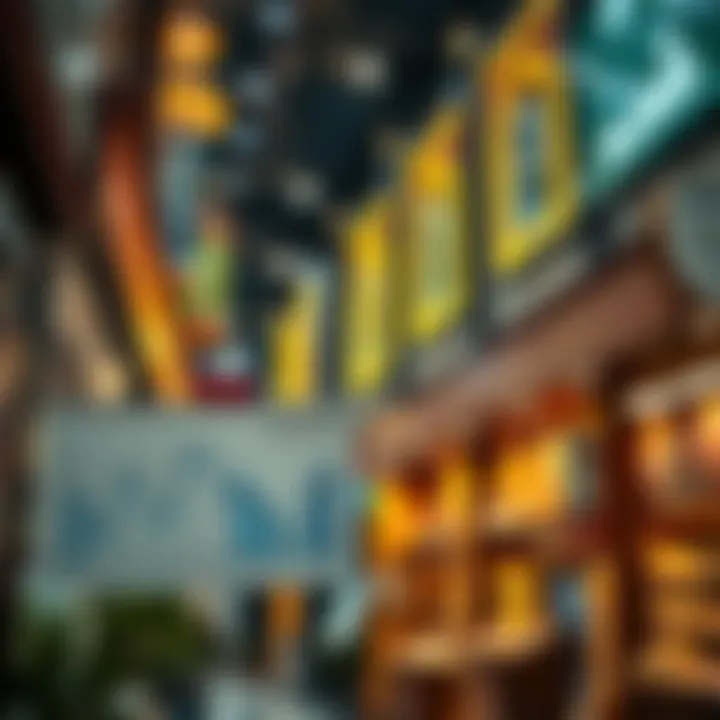 Economic factors influencing rental prices in Meena Bazaar depicted through charts.