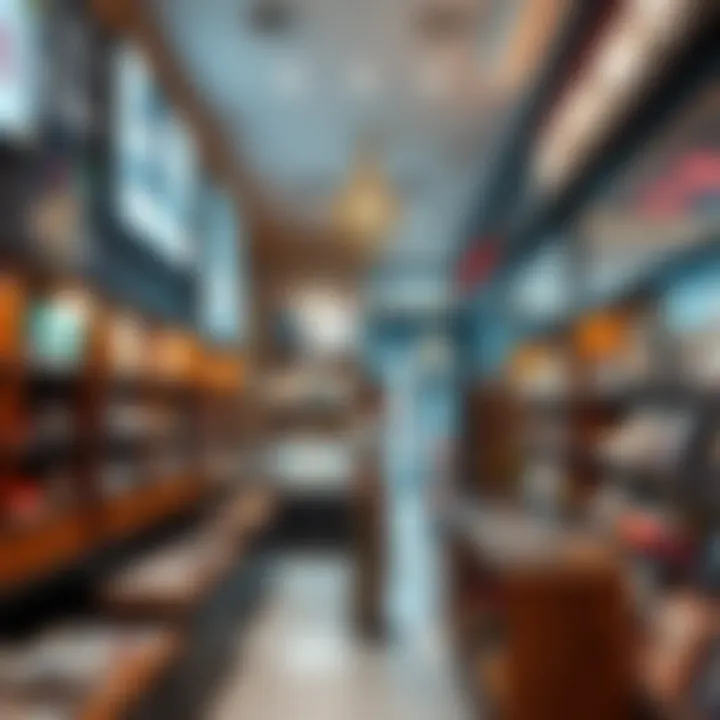 Trendy retail shop interior that attracts diverse customers in Meena Bazaar.