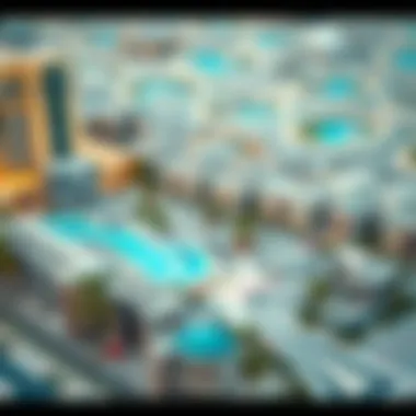 Map highlighting the location and rental properties in Jumeirah Village Circle