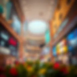 Vibrant retail stores in Al Wahda Mall