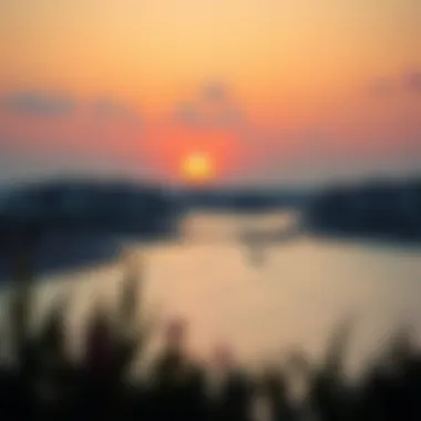 Luxurious Sunset View of Rixos Dubai Islands Luxurious view of Rixos Dubai Islands at sunset