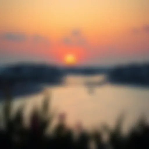 Luxurious Sunset View of Rixos Dubai Islands Luxurious view of Rixos Dubai Islands at sunset