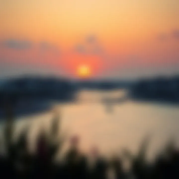 Luxurious Sunset View of Rixos Dubai Islands Luxurious view of Rixos Dubai Islands at sunset