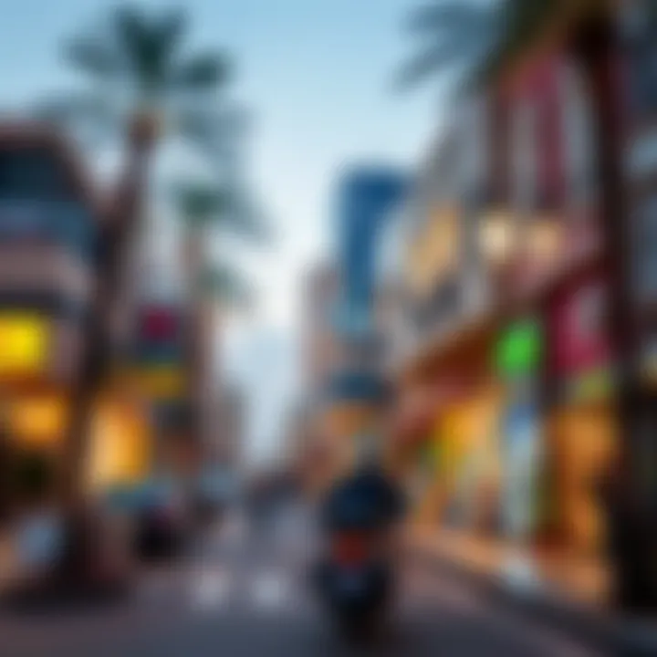 Vibrant street scene in منطقة الروضة highlighting local culture and lifestyle