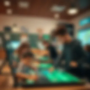 A close-up of interactive educational tools promoting student engagement.