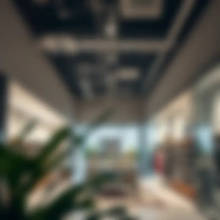 Interior of a modern retail space available for rent