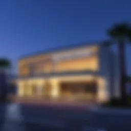 Exterior view of a Smart Police Station in Dubai, showcasing modern architecture.