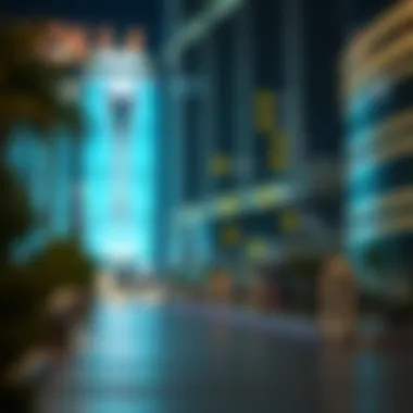 Map of Dubai with marked locations of Smart Police Stations.