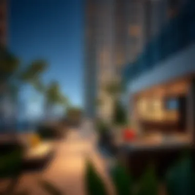 Luxurious amenities of Sol Bay Tower showcasing the rooftop garden and lounge area