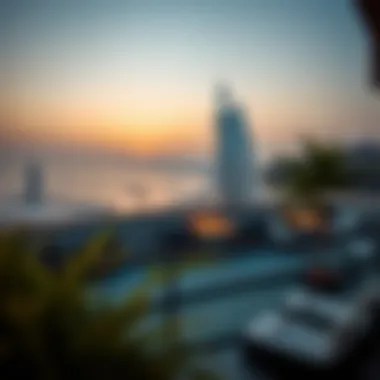 Scenic view from a holiday home balcony in Dubai