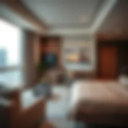 Modern studio flat interior design in Deira