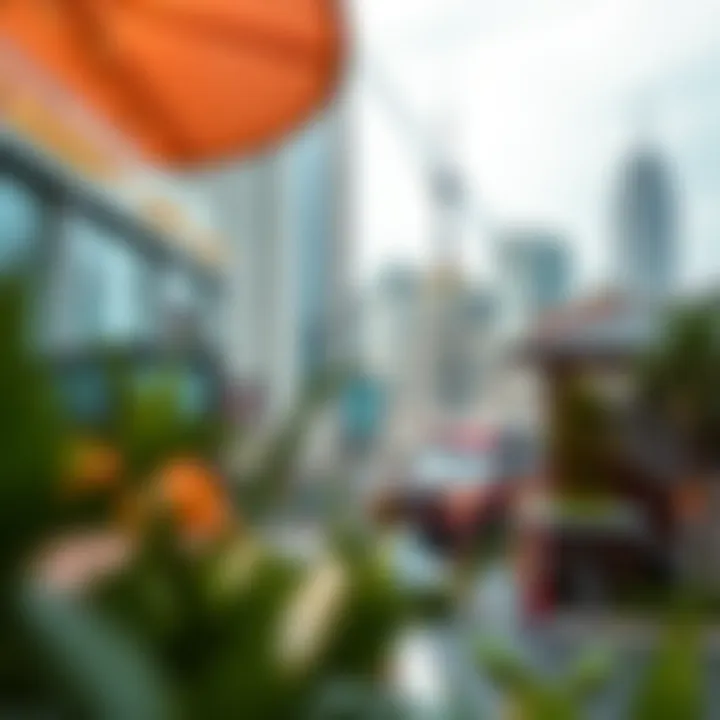 Attractions Near International City Map highlighting key attractions near International City