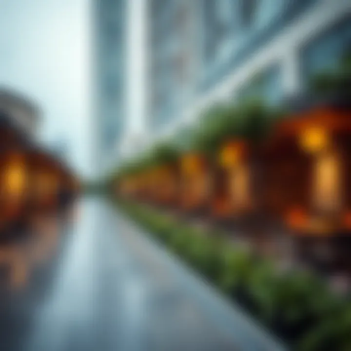 Community spaces surrounding the 51 Tower