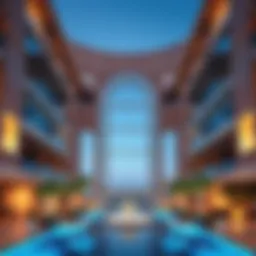 A stunning view of Aldar Noya's architectural design