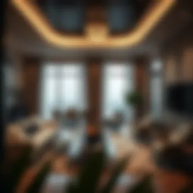 Luxurious interiors of apartments in بن غاطي هايتس