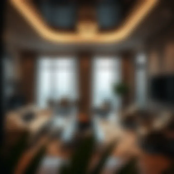 Luxurious interiors of apartments in بن غاطي هايتس