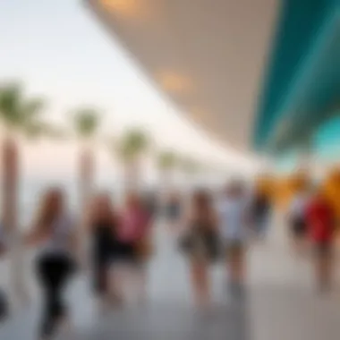 Engaging Visitor Experiences at Beach Pavilion Visitors enjoying the Beach Pavilion environment and facilities