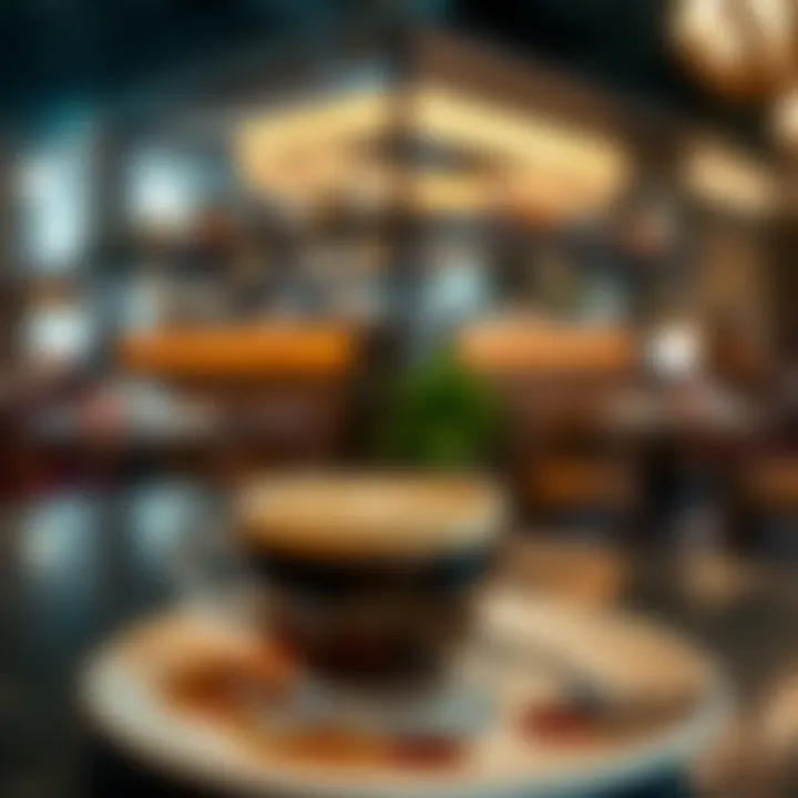 Delicious artisanal coffee served with a creative presentation