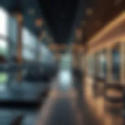 Elegant design of a private gym showcasing modern equipment