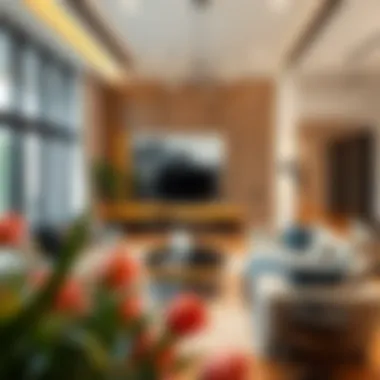 Elegant living room featuring modern decor elements