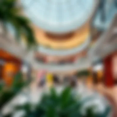 Diverse retail offerings showcasing tenant mix