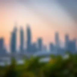 A stunning skyline view of Dubai showcasing rise properties