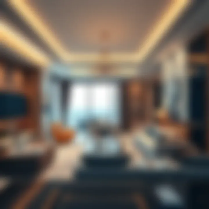 Exquisite interior layout of a living space in Sunrise Bay Tower 1