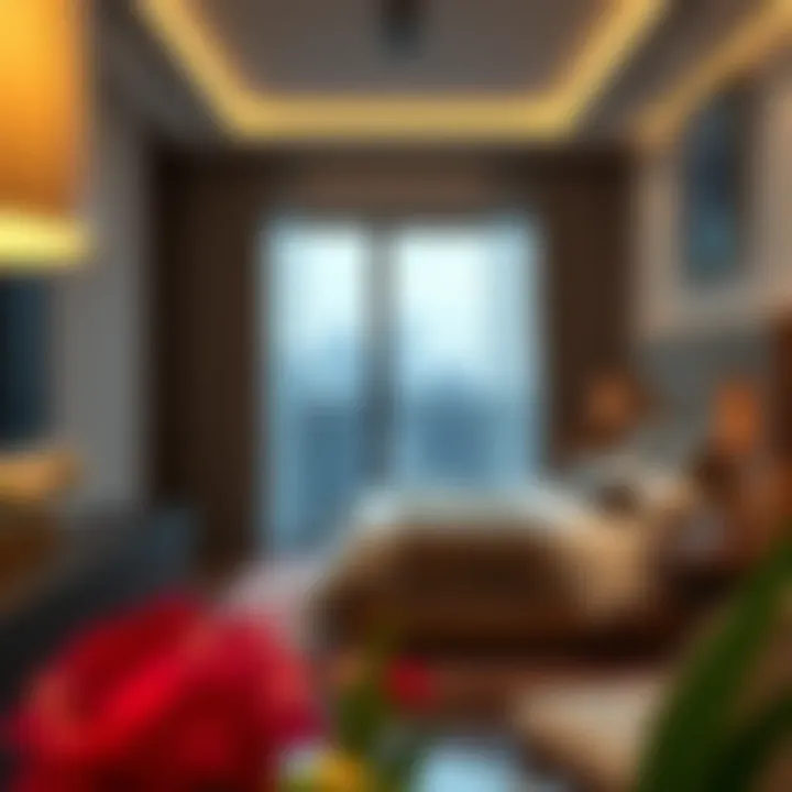 Detailed layout of a master bedroom in Sunrise Bay Tower 1