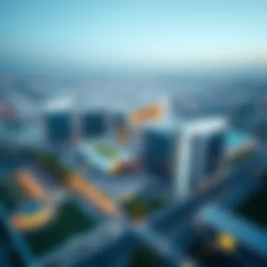 Aerial View of Misk 1 Project Misk 1 Project aerial view showcasing modern architecture