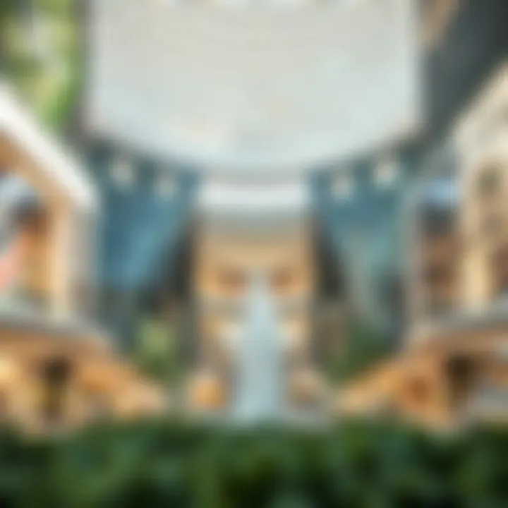 Sustainability initiatives integrated into the design of the mall