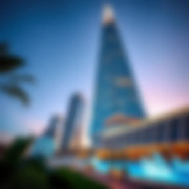 Architectural Marvel of The Prism Dubai Stunning architectural view of The Prism Dubai