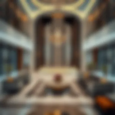 Luxurious Interiors of Abraj Al Itihad Interior design showcasing the luxurious amenities within Abraj Al Itihad