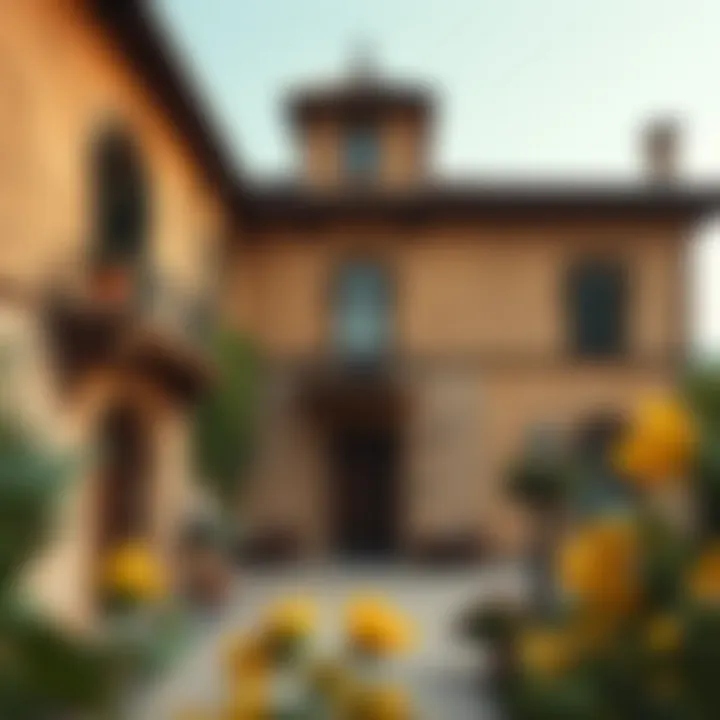 Architectural Mastery of a Historic Tuscan Residence Intricate architecture of a historic Tuscan home