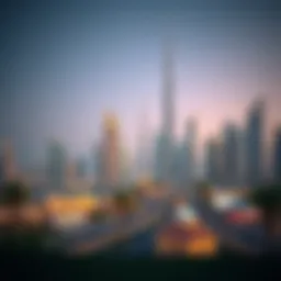 Stunning skyline view showcasing Dubai's architectural diversity