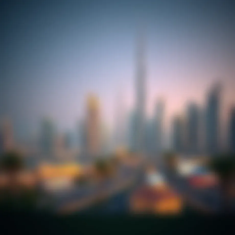 Stunning skyline view showcasing Dubai's architectural diversity