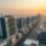 Aerial view of Urbana Dubai South showcasing modern architecture