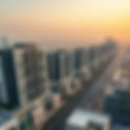 Aerial view of Urbana Dubai South showcasing modern architecture