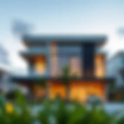 Exterior view of Verdana Residence showcasing modern architecture